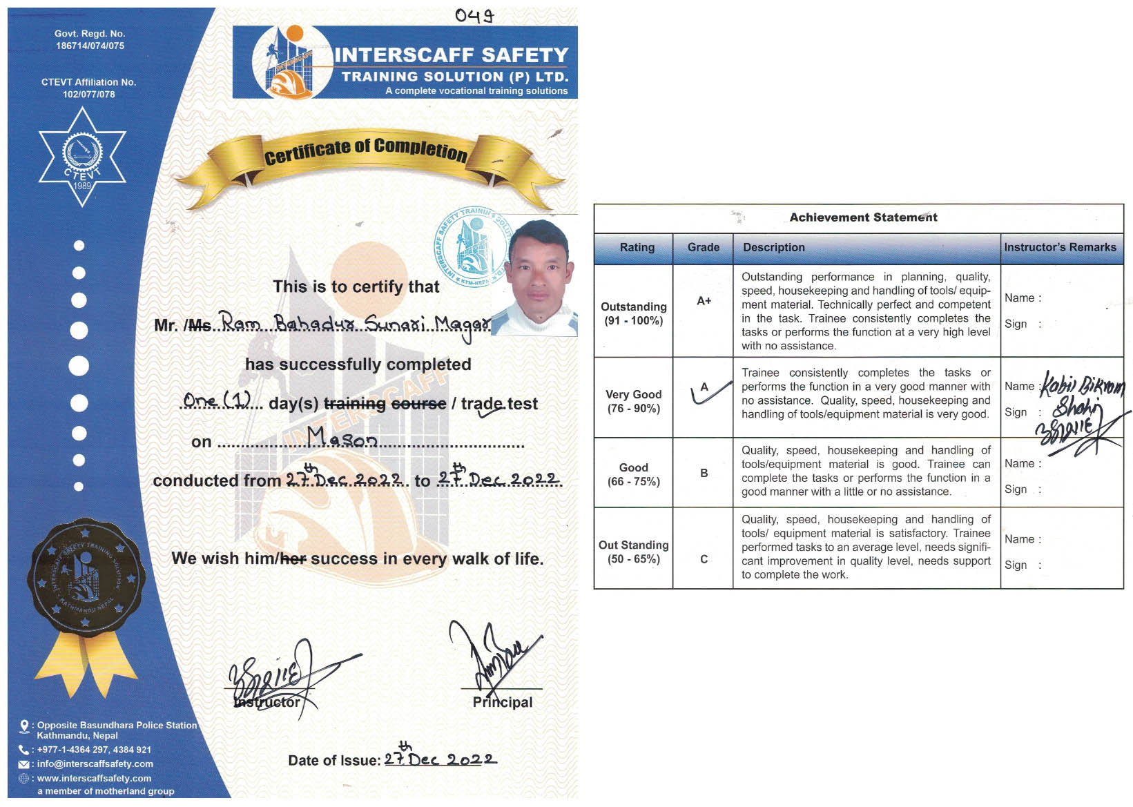 RAM BAHADUR SUNARI MAGAR