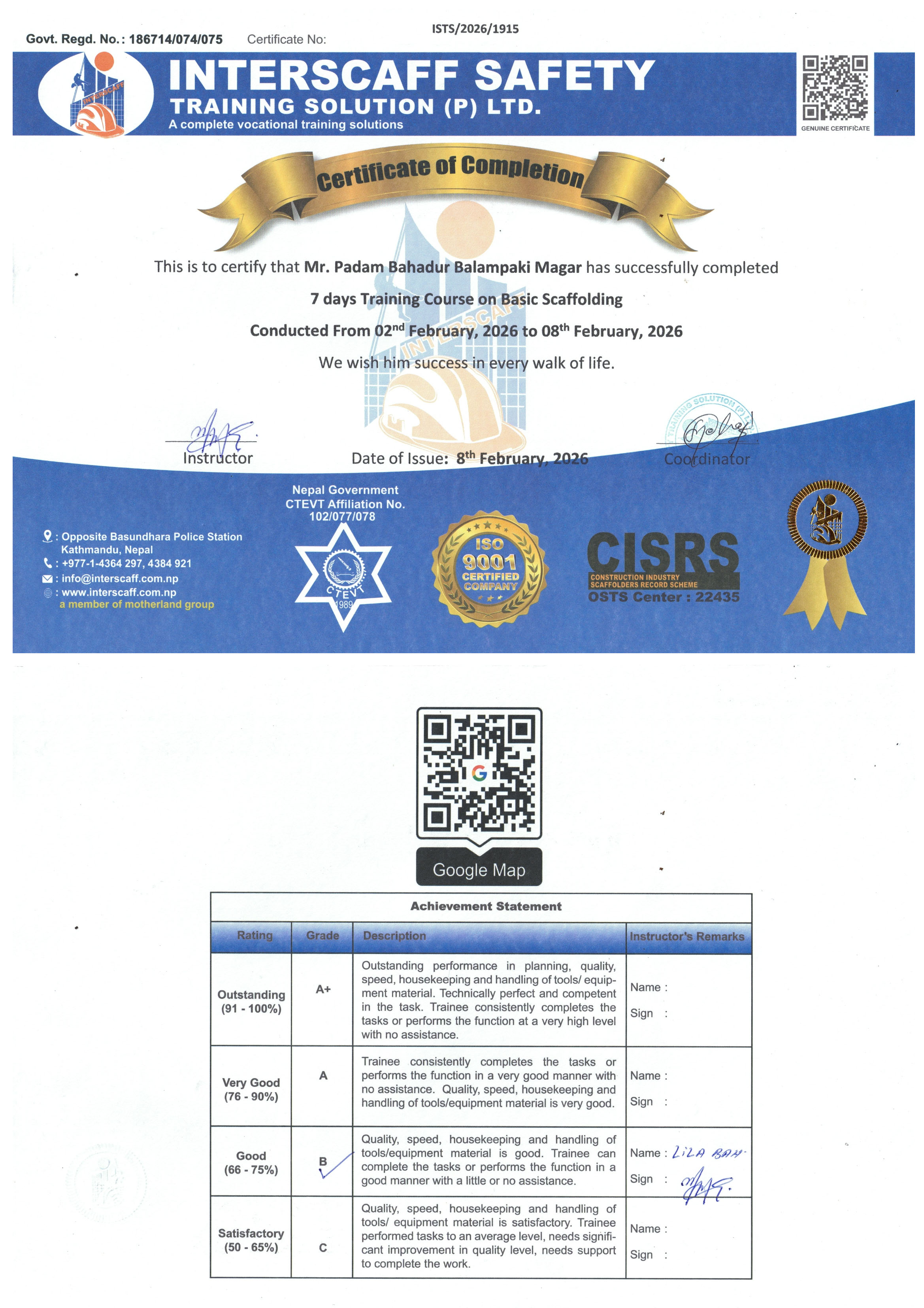 Padam Bahadur Balampaki Magar